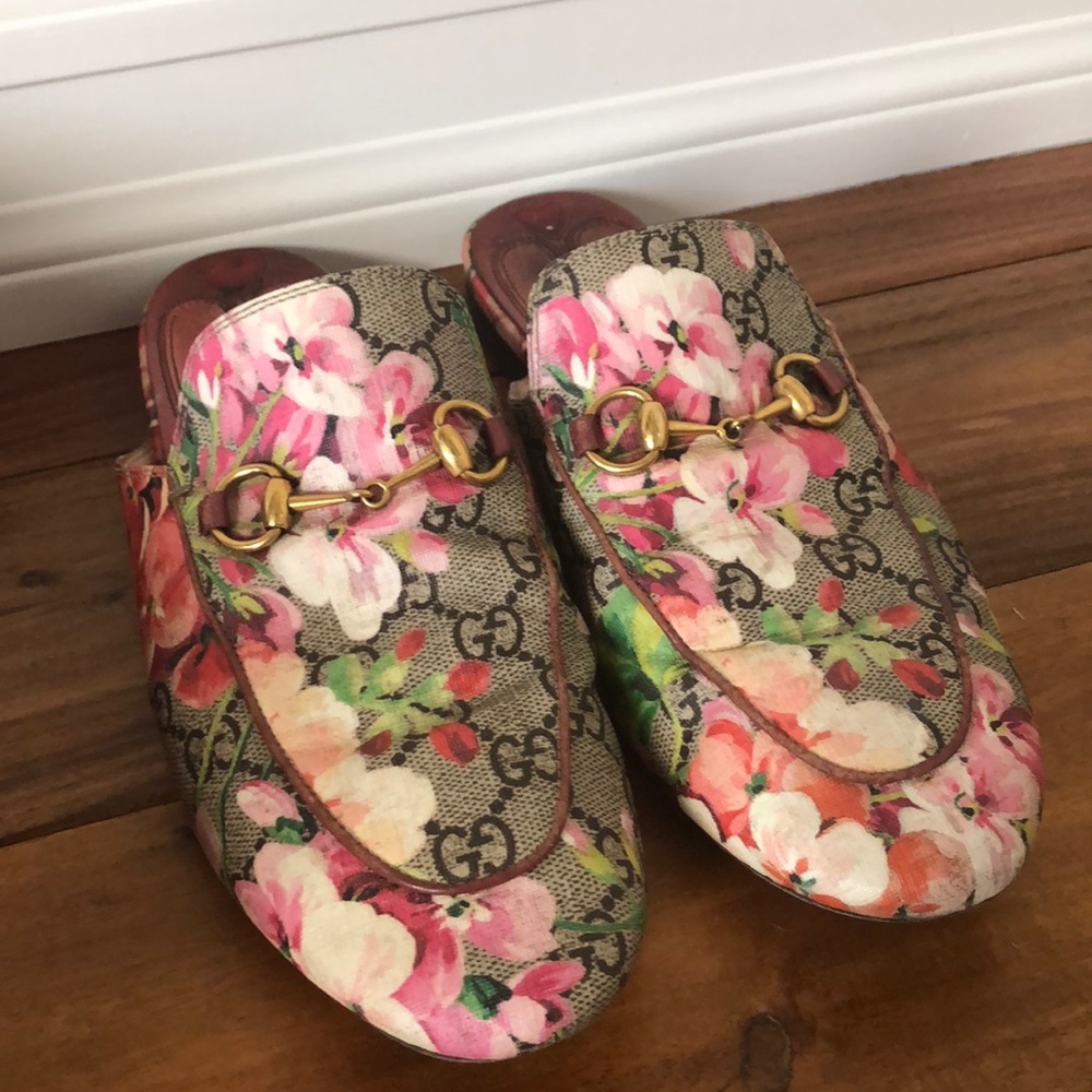 Gucci Floral Princeton Loafer Slide